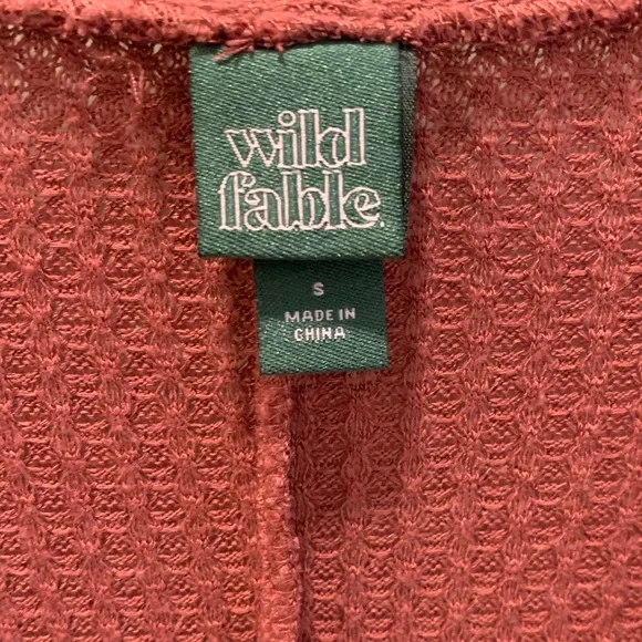 WILD FABLE - orange/red long sleeve top, size S, in perfect condition - Picture 4 of 4